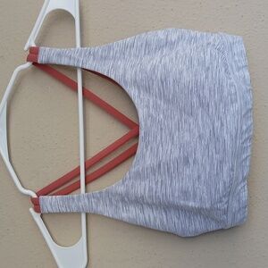 Lululemon Energy Bra Medium Support in Gray Pink Size 8